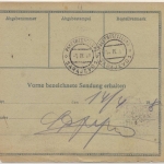 Österreich - 90 H. Wappen Paketkarte n. BOSNIEN Wien - Sarajewo 1918