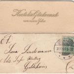 DR - Gildehaus 31.12.03 Minibriefchen Ortsbrief m. Neujahrsgrußkärtchen