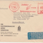 DDR - Sonneberg 1984 25 Pfg. AFS Isolator Zündkerzen Luftpostbrief i.d. UdSSR
