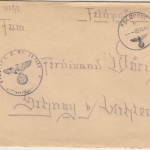 DR - Geprüft Feldpostprüfstelle L1 + Verschlussstreifen Fp.-Brief FpNr. 23722C