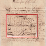 Schleswig-Holstein - Flensburg 1755 Teilfranko-Brief n. FRANKREICH ü. Hamburg