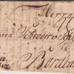 Schleswig-Holstein - Flensburg 1755 Teilfranko-Brief n. FRANKREICH ü. Hamburg