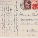 Italien - Canazei Hotel Croce Bianca Fasstal Südtirol Trentino farb. AK ca. 1920