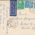 Sachsen - Karl-Marx-Stadt Chemnitzer Hof sw-Fotokarte gelaufen/Luftpost 1958