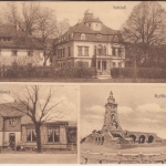 Thüringen - Frankenhausen Gruss v. Rathsfeld Gasthaus etc. sw-Mehrbild-AK 1925