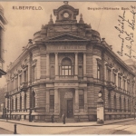 NRW - Elberfeld Bergisch-Märkische Bank sw-AK gelaufen 1911