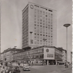 Bayern - München Hotel Deutscher Kaiser Kaufhaus Horn sw-Fotokarte gelaufen 1961