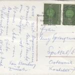 Bayern - München Hotel Deutscher Kaiser Kaufhaus Horn sw-Fotokarte gelaufen 1961