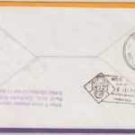 Laos - Zuleitungspost Lufthansa 1st-Flug FFM Sydney Etappe Bombay Melbourne 1976