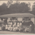 NRW - Bielefeld Tennis Gesellschaft Clubhaus sw-Fotokarte gelaufen 1911 selten !
