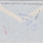 Israel - Luftpost Einschreibebrief Tel Aviv Yafo - Wiesbaden 1982