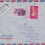 Israel - Luftpost Einschreibebrief Tel Aviv Yafo - Adelsberg ü. Gemünden 1964