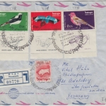 Israel - Luftpost Einschreibebrief SST Nazareth Papstreise 1964 n. Adelsberg ü.