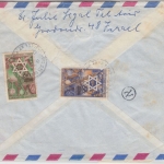 Israel - Luftpost Einschreibebrief bunt frankiert Tel Aviv Yafo 1961 n.