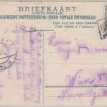 Niederländisch Indien Briefmarken-Postkarte Wappen Landkarte gelaufen Wien 1923