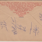 Malaya - 2x10 C. King George VI. illustrierter Firmenbrief Penang Rheinbach 1952