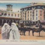 Marokko - 30+60 C. Baudenkmäler AK Casablanca Hotel Excelsior Coburg 1931