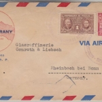Panama - Colon 1950 illustr. Luftpostbrief n. Rheinbach b. Bonn