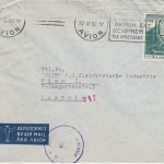 Griechenland - 1.700 Dr. Nike/Vitsi Luftpostbrief n. ÖSTERREICH Athen Wien 1952