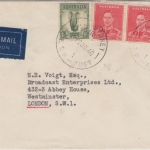 Australien - 1 Sh. Lyrebird u.a. Luftpost Zensurbrief Sydney - London 1940