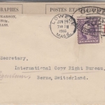 USA - 2 C. Ganzsachenumschlag/Zusatzfrankatur i.d. SCHWEIZ Lowell 1916 Zensur