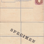 British Honduras - King George regsitered letter stationery Specimen unused