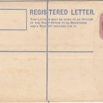 British Honduras - King George regsitered letter stationery Specimen unused