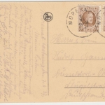 Belgien - Moresnet Ortsansicht sw-AK gelaufen 1927