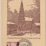 Kroatien - Osjek 1942 1. filatelistička izložba maximum karta