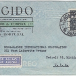 Portugal - 1,75 E 800 J. Rückeroberung Mauren Luftpostbrief n. USA Lissabon 1948
