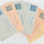 Portuguese colonies - Angra 6 old different stationeries all unused