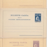 Portuguese Colonies - Mocambique 3 old different stationeries all unused