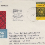 Rwandaise - Zuleitungspost Erstflug Faro - FFM 1979 Luftpost 30 Fr. Messe Essen