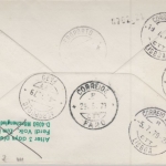 Benin - 50 a 2 Fr. overprint Zuleitungspost 1st-flight Faro FFM Luftpost 1979 R!