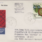 Mauritanie 12 UM Philexafrique Zuleitungspost Erstflug Faro FFM Nouakchott 1979