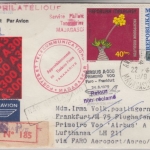 Madagaskar - Zuleitungspost LH-Erstflug Faro FFM Einschreibebrief 1979 45 F. Dau