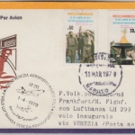 Mocambique - Zuleitungspost LH-Erstflug Venedig Frankfurt 1979 selten !!