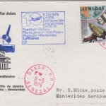 Senegal - 100 Fr Wostok 1 Etappenpost LH-Erstflug Frankfurt/Main Montevideo 1979