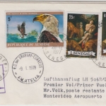 Senegal - 40 Fr Tizian u.a. Zuleitungspost LH-Erstflug Frankfurt Montevideo 1978