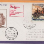 Guine Bissau - 15 E. 100 J. USA Zuleitungspost LH-Erstflug Oporto Frankfurt 1981