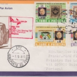 Sao Tome - 100. Todestag R. Hill Zuleitungspost LH-Erstflug Oporto FFM 1981