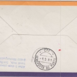 Guine Bissau - 15 E. 100 J. Telefon Zuleitungspost LH-Erstflug Oporto FFM 1981