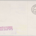 Seychellen - 2,75 R. Landkarte Etappenpost LH-Erstflug FFM - Mauritius 1982
