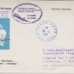 Burundi - 50 F. Birds Zuleitungspost Etappenpost LH 1st-Flug Dakar FFM 1981 RRR!