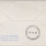 Cote D'Ivoire 80 Fr. WARDA ADRAO Etappenpost LH 1st-Flug Dakar sao Paulo 1981