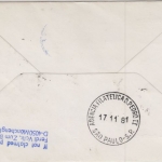 Obervolta - 100+75 Fr CEDEAO ECOWAS Etappenpost LH 1st-Flug Dakar Sao Paulo 1981