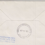 Djibouti - 75 Fr. Gagarin u.a. Zuleitungspost Etappenpost LH 1st-Flug Dakar 1981