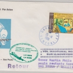 Senegal - 110 Fr Messe Zuleitungspost Etappenpost LH 1st-Flug Dakar S Paulo 1981