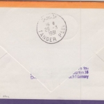 Togolaise - 85 Fr. Einstein u.a. Etappenpost LH 1st-Flug Tanger FFM 1981