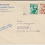 Österreich - 50+70g Trachten Drucksache i.d. BRD Wien - Braunschweig 1961